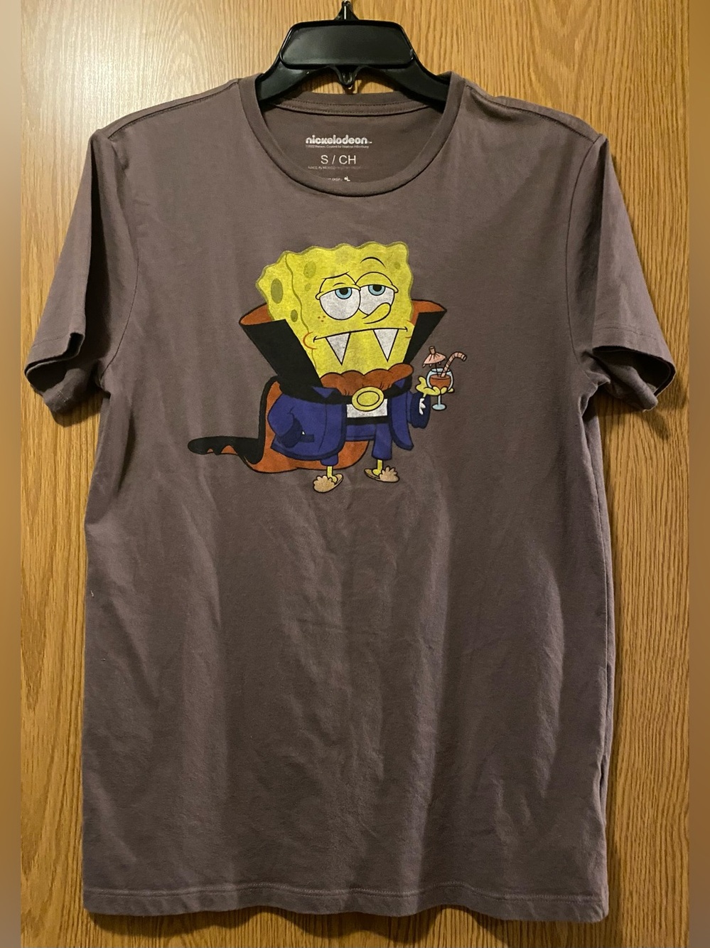 Nickelodeon SpongeBob Vampire Graphic Tee - Purple/brown